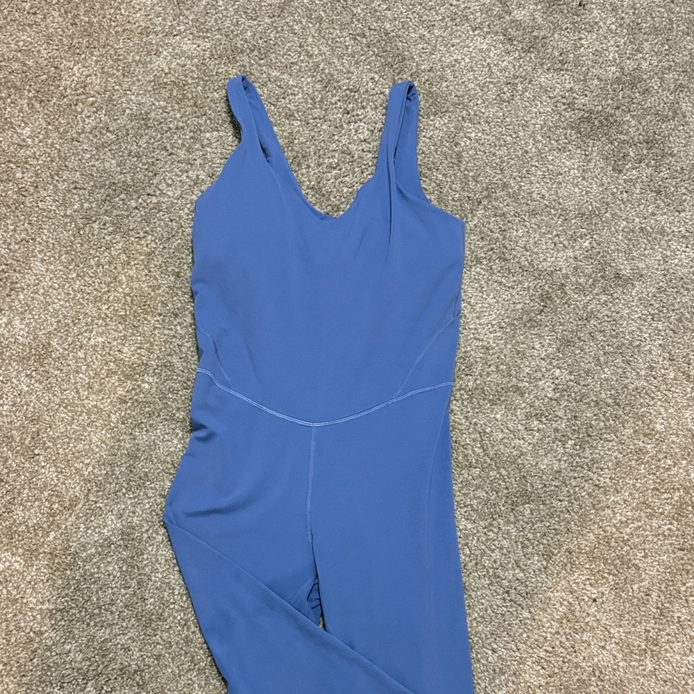 lululemon athletica blue one-piece jumpsuit